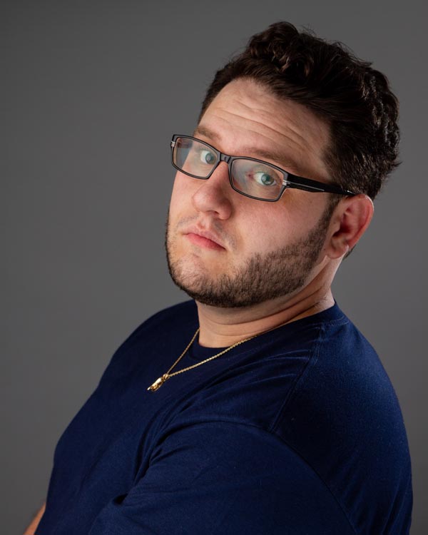 a comedian puts on his best serious face